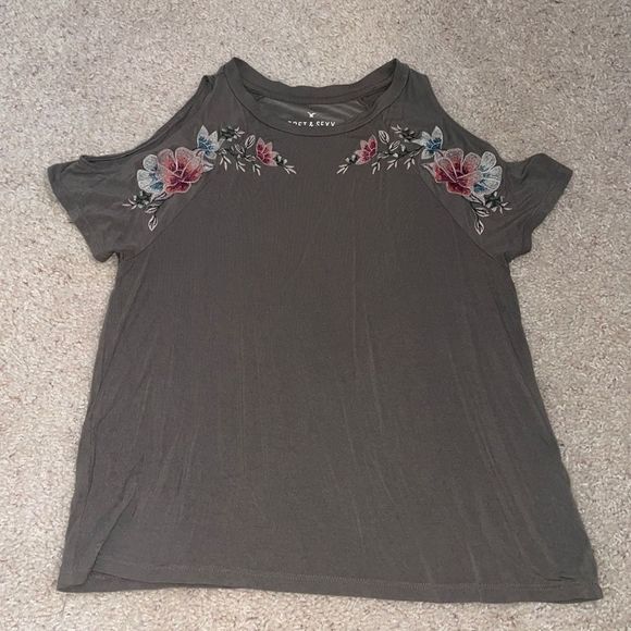 American Eagle Cold Shoulder Top - Picture 1 of 3